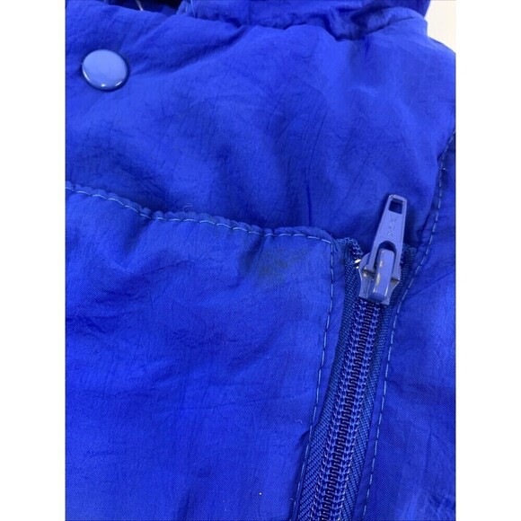 Alpine Way Vintage Baby Snowsuit Full Zip Hooded Blue Purple Neon Nylon 12 Month - Picture 13 of 15